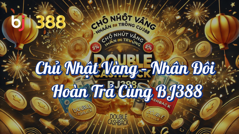 Chương Trình Nhân Đôi Hoàn Trả – Cơ Hội Vàng Cho Người Chơi Cá Cược 1 Chủ nhật vàng nhân đôi hoàn trả cùng BJ388