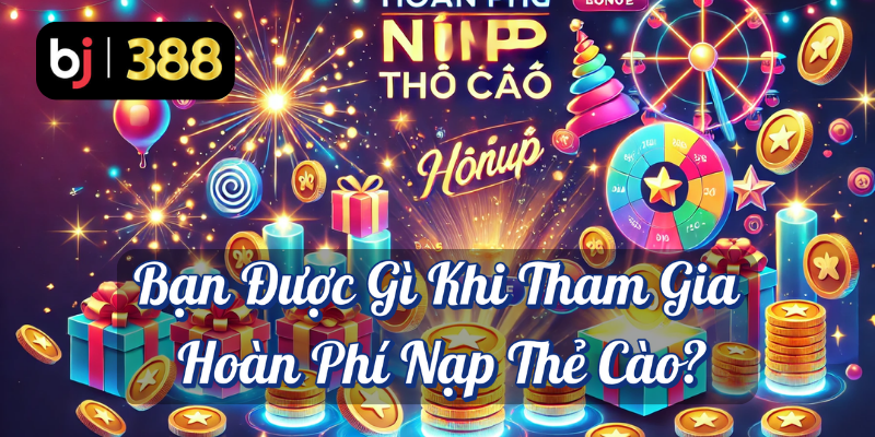 Hoàn Phí Nạp Thẻ Cào: Cơ Hội Tiết Kiệm Tối Ưu Tại BJ388 4 Bạn được gì khi tham gia hoàn phí nạp thẻ cào BJ388