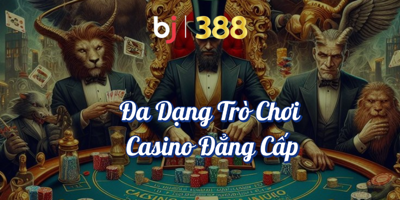 Casino Online BJ388 - Trải Nghiệm Sòng Bài Online Đẳng Cấp 3 BJ388 - Đa dạng trò chơi casino đẳng cấp
