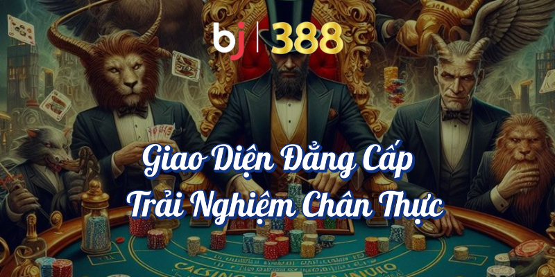Casino Online BJ388 - Trải Nghiệm Sòng Bài Online Đẳng Cấp 2 Giao diện đẳng cấp và chân thực - Casino Online BJ388