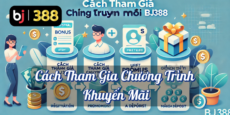 Tiền Thưởng Dễ Dàng Tại BJ388: Cơ Hội Vàng Cho Thành Viên Mới 3 Cách tham gia chương trình khuyến mãi BJ388
