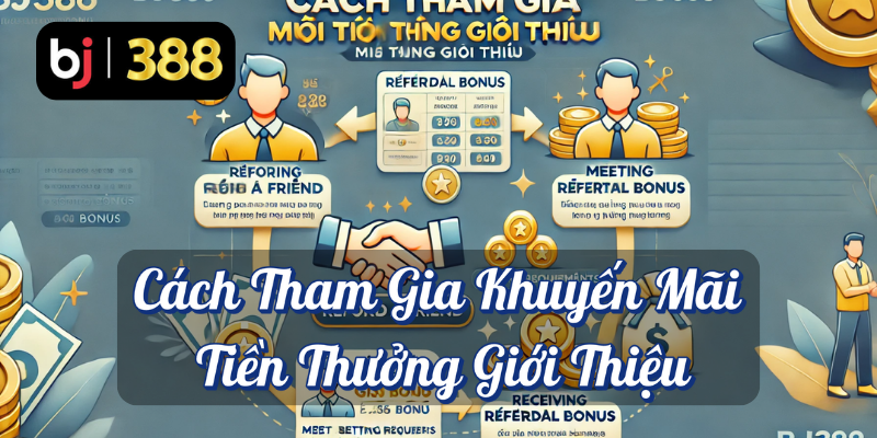 Tiền Thưởng Giới Thiệu Tại BJ388: Cơ Hội Nhận ₫10.000 Cho Mỗi Lượt Giới Thiệu Thành Công 3 Cách tham gia khuyến mãi tiền thưởng giới thiệu BJ388