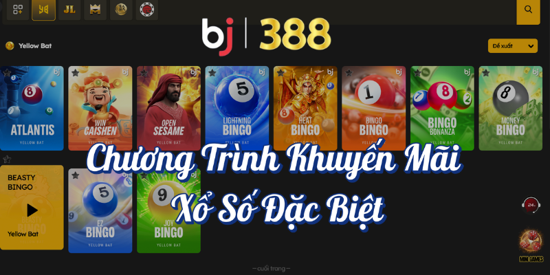 Các Loại Xổ Số Đa Dạng Tại Nhà Cái BJ388 5 Chương trình khuyến mãi xổ số đặc biệt