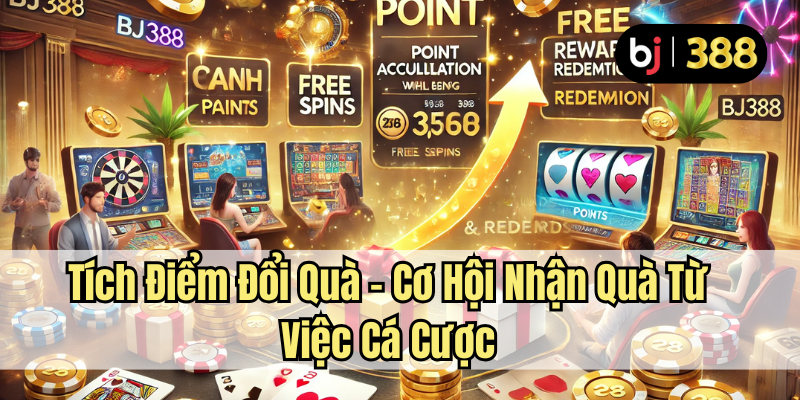 Khuyến Mãi Hấp Dẫn Dành Cho Hội Viên Mới Tại BJ388 – Cơ Hội Nhận Thưởng Lớn 5 BJ388 tích điểm đổi quà cơ hội nhận quà từ việc cá cược