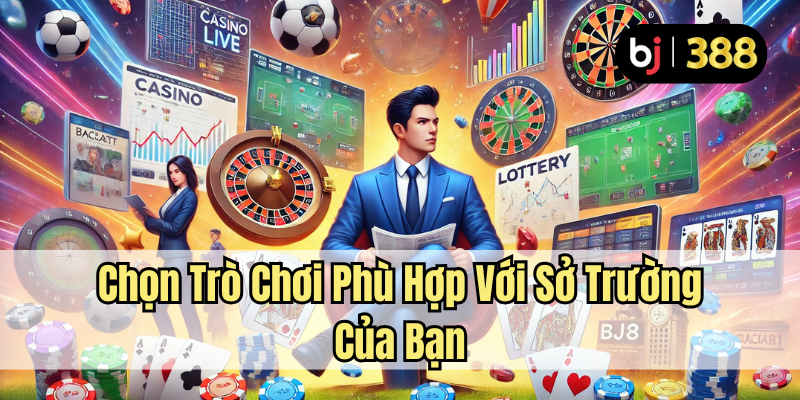 CÁ CƯỢC TRỰC TUYẾN TẠI BJ388: CÁCH CHƠI LUÔN THẮNG LỚN 5 Chọn trò chơi phù hợp với sở trường của bạn