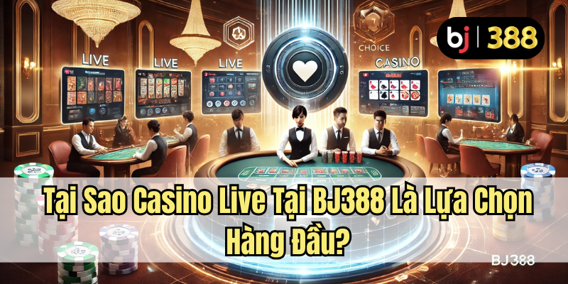 Trải Nghiệm Casino Live Đỉnh Cao Tại BJ388 – Lựa Chọn Hàng Đầu Cho Anh Em Yêu Thích Cá Cược Trực Tuyến 2 Tại sao casino live tại BJ388 là lựa chọn hàng đầu?
